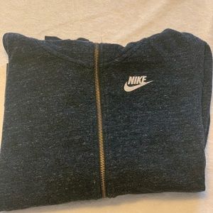 Kids black heathered Nike hoodie. Lightweight